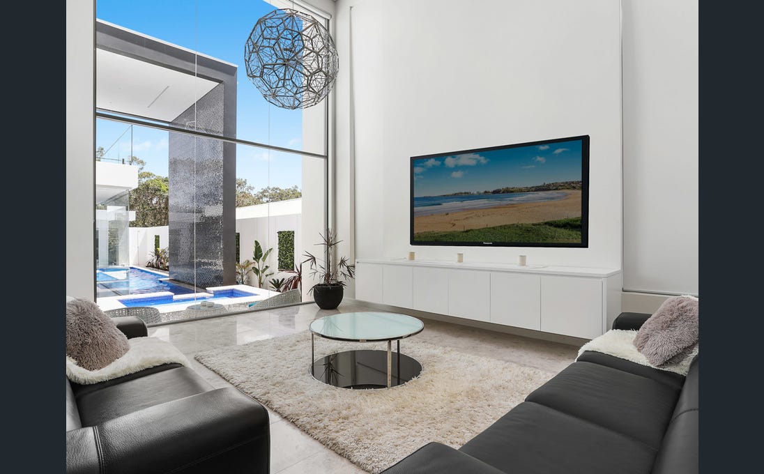 Lounge & Courtyard — Hurstville Grove Residence by Pier 8 Constructions